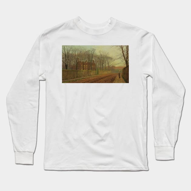 The Rookery by John Atkinson Grimshaw Long Sleeve T-Shirt by Classic Art Stall